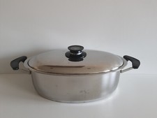 AMC 8061 Bräter Topf oval ca. 6L Siebeinsatz + Deckel Visiotherm