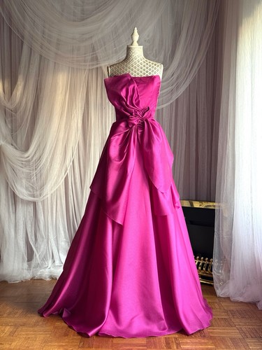 Ballkleid fuchsia glanz taft - fuchsia,