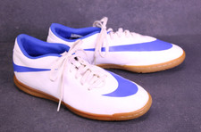 Nike Bravata II IC Herren Hallen Fußballschuhe weiß blau Gr. 42 Kunstleder BS915
