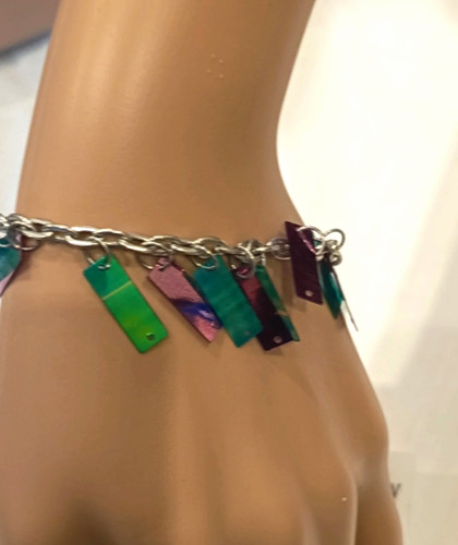 Bettelarmband silber bunte - silber,