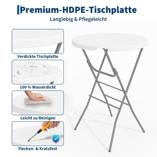 Klappbarer stehtisch - klappbarer,