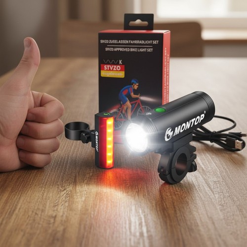 Fahrradlicht set led usb - led,