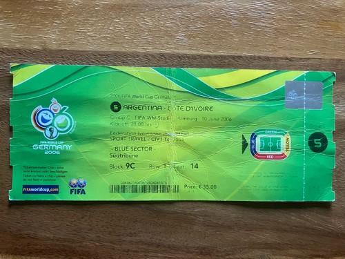 Sammler ticket 2006 - wm, spiel
