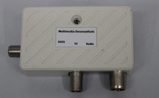 Axing Multimedia Dosenaufsatz Modemanschluss TV Dose |  4184 | TOP DATA TV RADIO