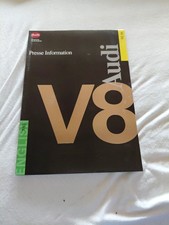 Audi V8 Pressemappe 9/93 Englisch – Original Presseinformation mit Fotos &...