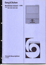 Service Manual BeoVision Avant - VTR Type 4411, 4412, 4414, u.a.