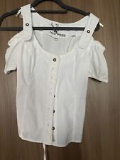 feierlaune Bluse Damen Oberteil tracht  mieder Gr. EUR 36 weiß