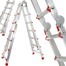 Alu Vielzweckleiter M85607 Mehrzweckleiter Allzweckleiter Stehleiter 4X6 563cm