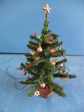 Alter Weihnachtsbaum, Christbaum für Puppenstube, beleuchtet, #02