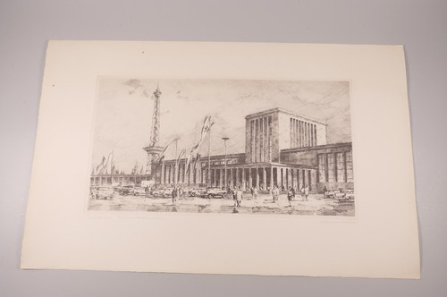 Radierung horst miesler messe - radierung,