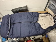 Kinderwagenfusssack ABC, Navy blue