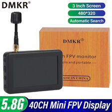 DMKR 5.8G 40CH FPV Display 3Inch W/ Lantern Antenna for RC Multicopter FPV Drone