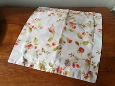 Blumen Kissen Bezug Kissenbezug Kissenhülle creme weiß orange Blüten RV 40 x 40