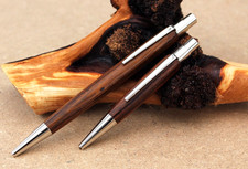 Kugelschreiber zweier Set Berlin Holz Wüsteneisenholz handgedrechselt Unikate