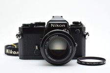 [N NEUWERTIG] Nikon FE analoge Kamera schwarz + Ai 50 mm f/1,4 Objektiv JAPAN...