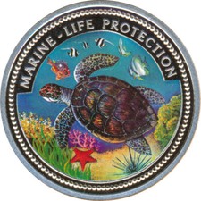 Palau 5 Dollars 1998 PP Marine