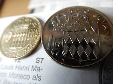 Monaco 1 Franc 1986 und 10 Francs 1951- Rainier III- Prince de Monaco