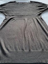 Lang-Pullover-Mini-Kleid-Stric