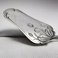 HEINRICH VOGELER HERBSTZEITLOSE JUGENDSTIL SILBER  TORTENHEBER UM 1900