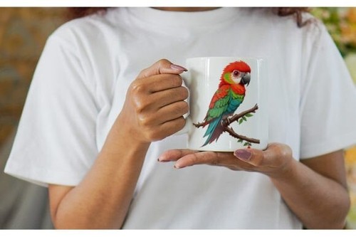 Baby papagei tasse - papagei, kaffeetasse