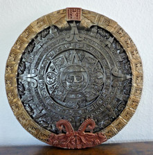 Imposantes Wandrelief AZTEKENKALENDER Mexiko massiv ca. 47,5x3,5cm ca. 9,1 KG