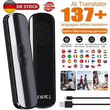 Mobiler KI-Echtzeit-Sprachübersetzer, 137+ Sprachen,Offline Voice Translator