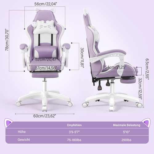 Gaming stuhl mit kopfstütze - gaming-stuhl,,