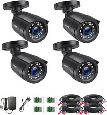 ZOSI 4x1080P TVI IR Überwachungskamera mit Kabel Netzteil für 2MP CCTV System 