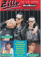 ZILLO MusikMagazin Nr. 6 Juni 1992 - Front 242, Sisters Of Merci, Marionettes
