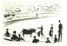 PICAssO Pablo (1881-1973) Kuenstlerkarte Stierkampf 