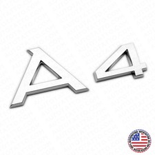 Audi A4 OEM Chrome Rear Letter