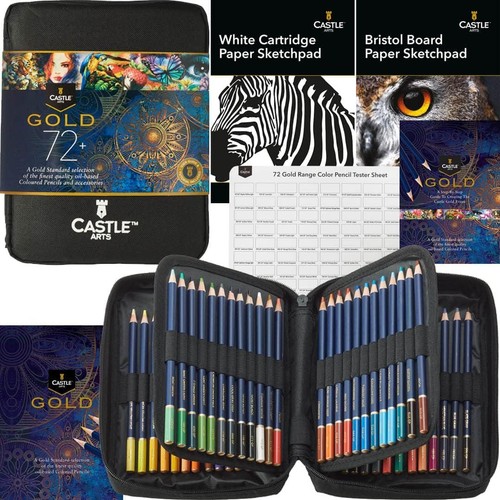 Castle art supplies - castle, gold