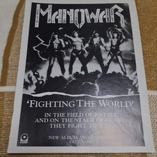 Vintage MANOWAR FIGHTING THE