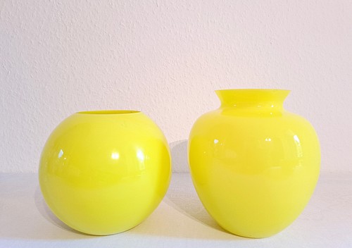2er set vintage vasen - 2er, gelb