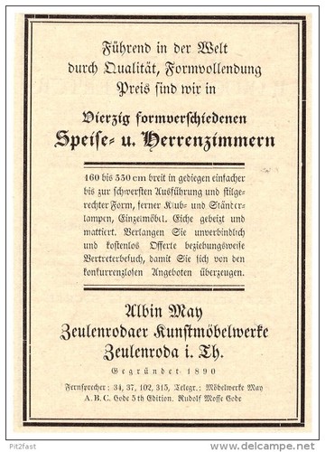 Original werbung 1926 - original,
