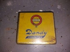 DANDY MANOLI BERLIN  ZIGARETTEN  ALTE BLECHDOSE Tabakdose Reklamedose Werbedose 