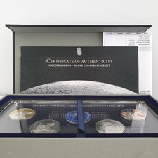 50 Jahre Mondlandung Silver Coin Prestige Set 2019 USA 5 x 1 Dollar Eagle Silber