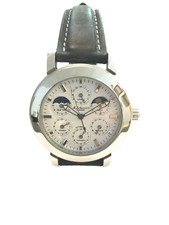 HAU, M. Johansson Weltuhr, Automatik, Mondphase, Made in Germany, Lederarmband