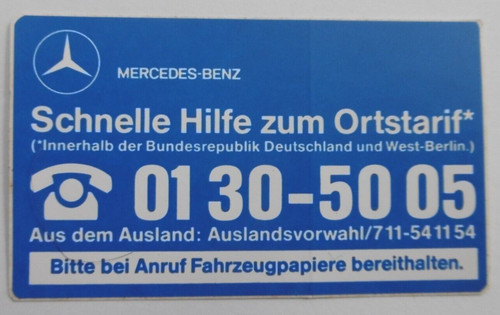 Werbe aufkleber daimler benz - daimler,