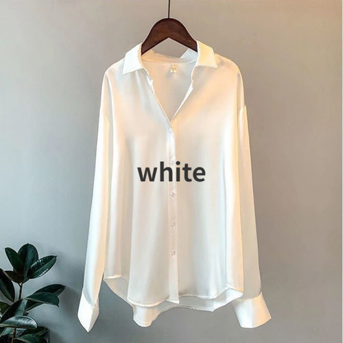 Damen satin lang hemd - damen,