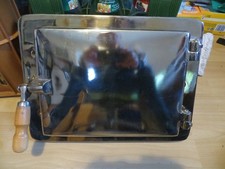 Kachelofentüre Grundofen Edelstahl Sonderausführung wie neu