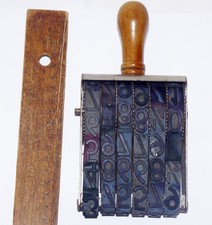 Sehr großer Nummernstempel