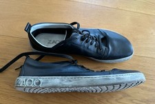 Barfuß Schuhe Herren, ZAQQ, schwarz, Größe 45, Premium Nappa Leder