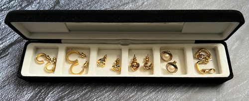 Goldfarbenes 6er set ohrringe - goldfarbenes,