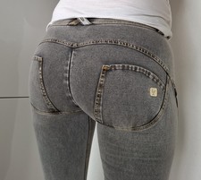 Freddy wr up S 36 Stein Grau Push-up Reg Waist Leggings Top Zust