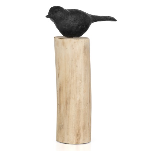 Skulptur vogel groß holzdeko - groß,