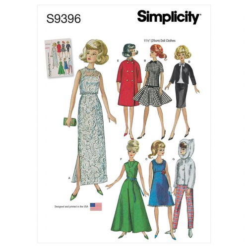 Simplicity 9396 puppenkleidung - 9396,