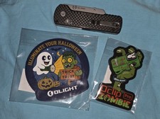 Olight Patch Halloween und OKnife Ui Pro Carbon