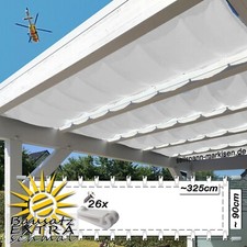 Falt-Sonnensegel weiss 325x90