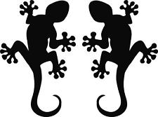 Auto Aufkleber Gecko Salamander 2er Set Eidechse Sticker Gekko  Tuning Motorrad